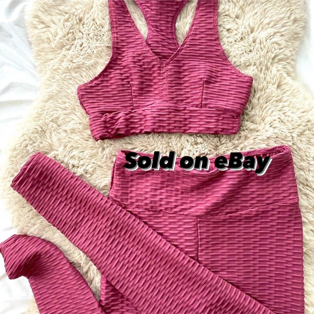 Work out set, scrunchy bottom to lift the butt S
